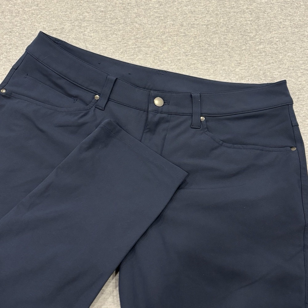 Lululemon ABC Pants Men's Size 33x28.5 Navy Blue Athleisure Trousers Wicking